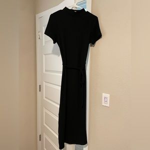 Topshop, black midi dress, US 2, worn once